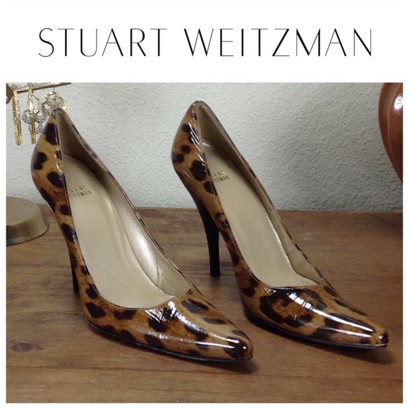 Stuart Weitzman Shoes - Stuart Weitzman Leather Leopard Print Stilettos